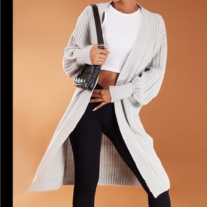 PLT Long Grey Cardigan XS